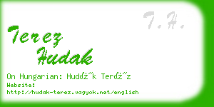 terez hudak business card